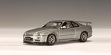 1:43 NISSAN SKYLINE R 34 GTR V SPARKING SILVER