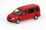 1:43 VWĽ CADDY MAXI SHUTTLE RED