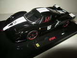 1:43 FERRARI FXX BLACK DAYTONA WITH ITALIAN FLAG