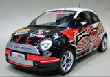 1:18 FIAT 500 WROOM VERSION KIMI 2008